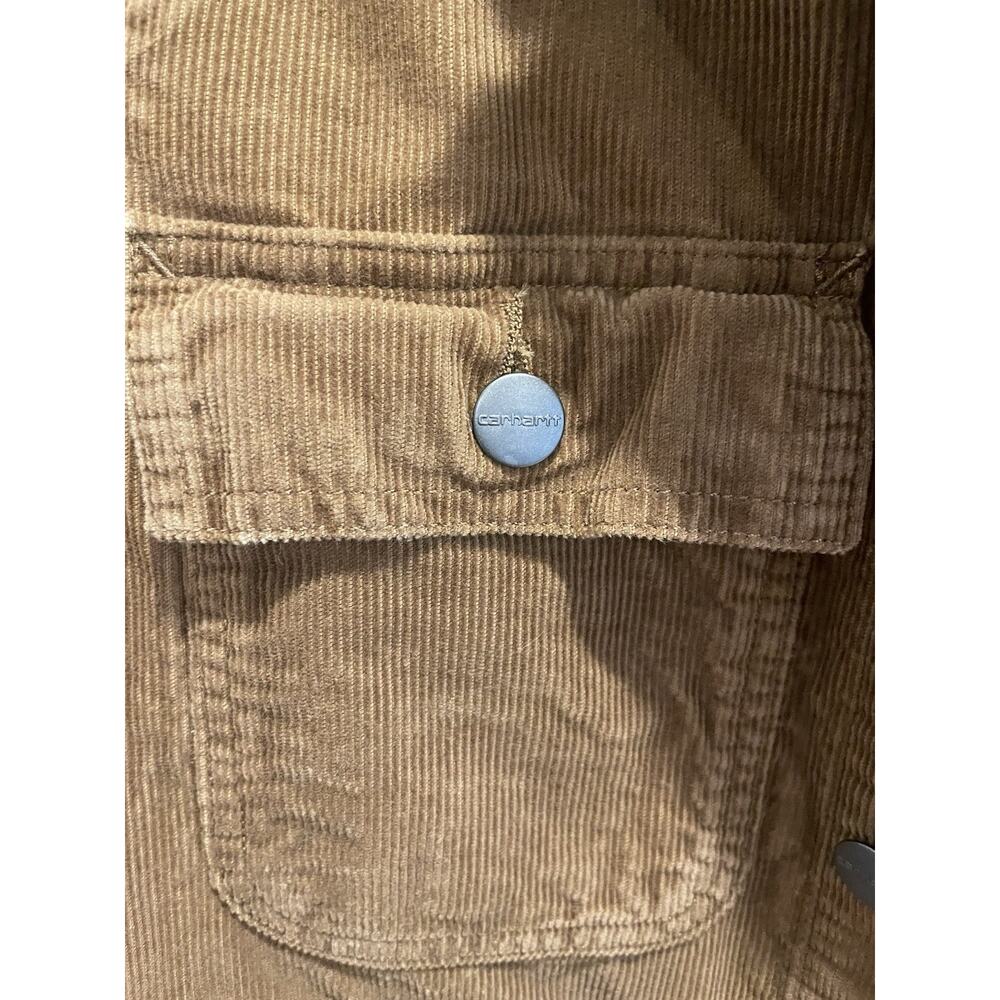 Carhartt WIP Womens Michigan Hamilton Chore Jacket Medium Brown Corduroy - Picture 8 of 15